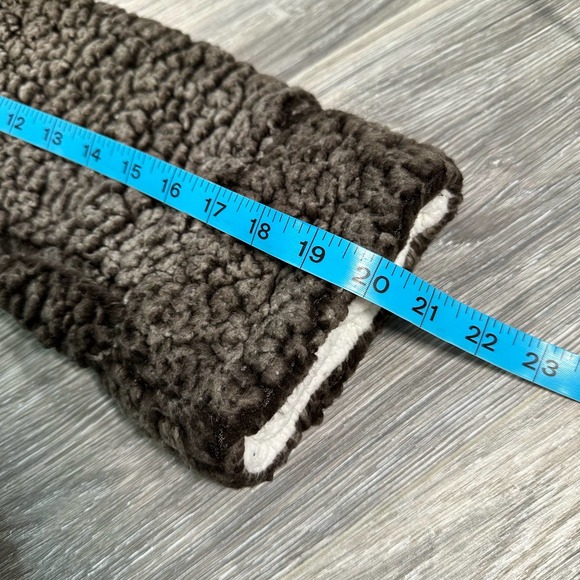 Fantastic Fawn Sherpa Fleece Mock Collar 1/4 Zip Jacket Size L - Picture 7 of 8